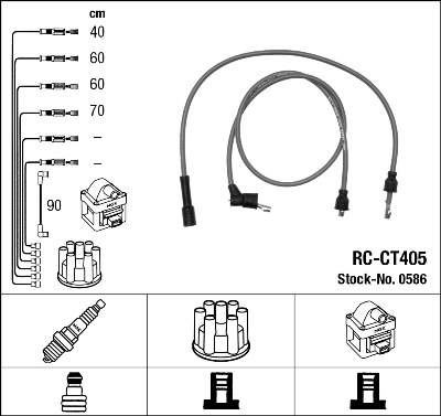 NGK 0586 Kit cavi accensione