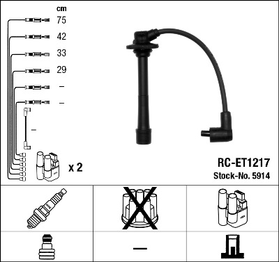 NGK 5914 комплект...