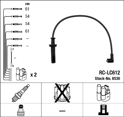 NGK 8530 Kit cavi accensione