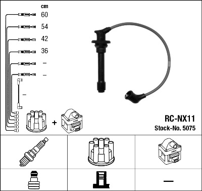 NGK 5075 Kit cavi accensione