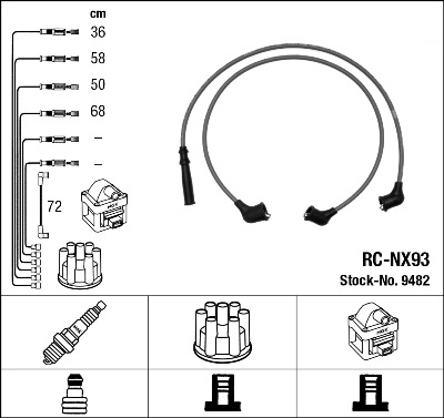 NGK 9482 Sada kabelů pro...