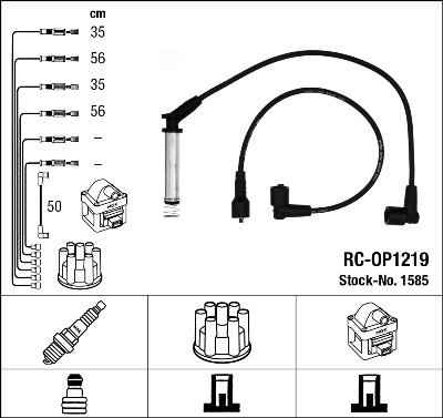 NGK 1585 Kit cavi accensione