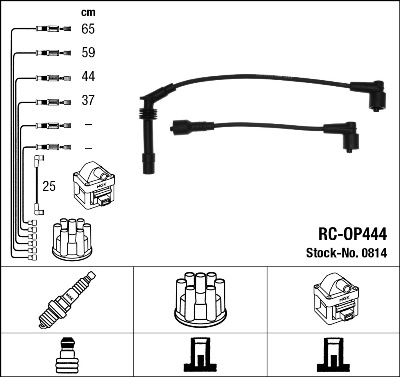 NGK 0814 Kit cavi accensione