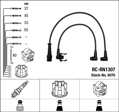 NGK 6070 Kit cavi accensione