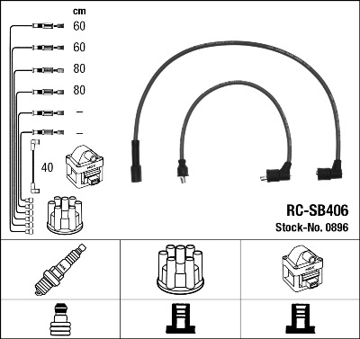 NGK 0896 Zündleitungssatz
