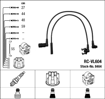 NGK 8464 Kit cavi accensione