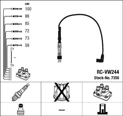 NGK 7358 Zündleitungssatz