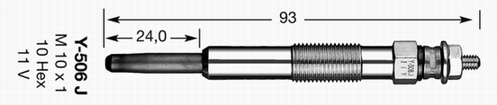 NGK 2419 izzítógyertya OPEL RENAULT VAUXHALL