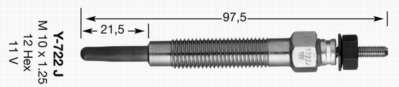 NGK 2686 izzítógyertya HYUNDAI
