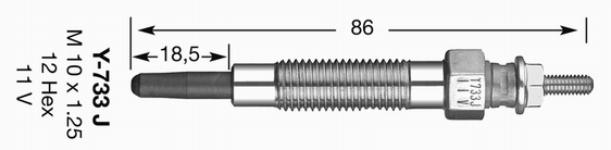 NGK 6592 izzítógyertya MITSUBISHI