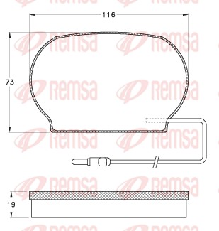 REMSA JCA 1012 Σετ τακάκια,...
