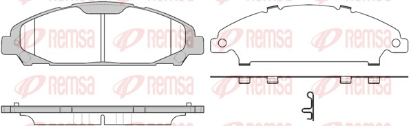 REMSA 1620.00 Σετ τακάκια,...