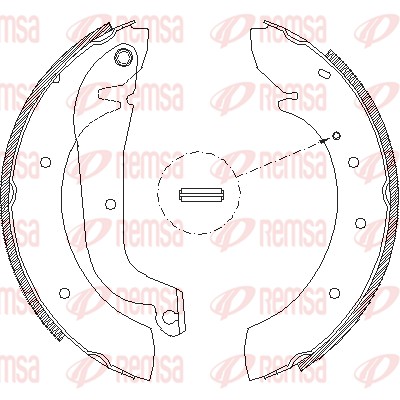 REMSA 4178.00 Σιαγώνα φρένων Πίσω άξονας for CITROËN FIAT PEUGEOT