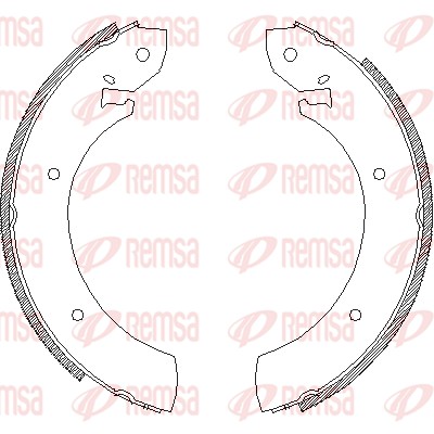 REMSA 4250.00 Σιαγώνα φρένων Πίσω άξονας for FIAT HYUNDAI MERCEDES-BENZ NISSAN RENAULT SSANGYONG