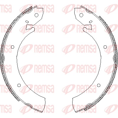 REMSA 4701.00 Σιαγώνα φρένων Πίσω άξονας for FORD HYUNDAI MERCEDES-BENZ NISSAN RENAULT SSANGYONG