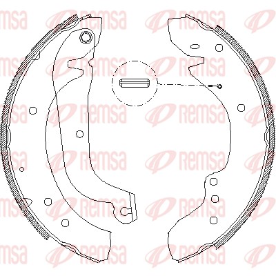REMSA 4718.01 Σιαγώνα φρένων Πίσω άξονας for ALFA ROMEO CITROËN FIAT OPEL PEUGEOT RENAULT SSANGYONG VAUXHALL