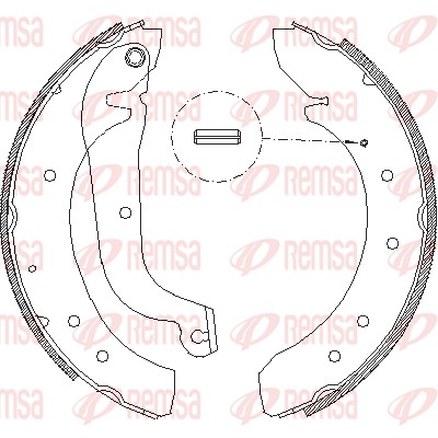 REMSA 4719.01 Σιαγώνα φρένων Πίσω άξονας for CITROËN