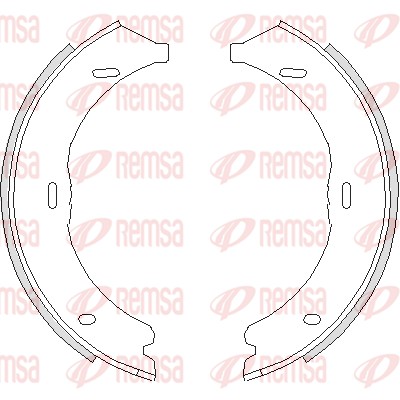 REMSA 4745.00 Brake Shoe, parking brake Rear Axle for MERCEDES-BENZ