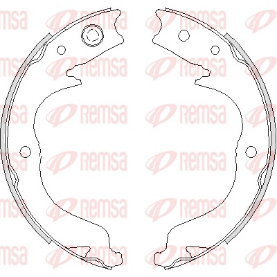 REMSA 4748.00 Brake Shoe, parking brake Rear Axle for CITROËN MITSUBISHI PEUGEOT SUBARU