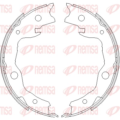 REMSA 4752.00 Brake Shoe, parking brake Rear Axle for NISSAN NISSAN (DFAC) RENAULT TOYOTA