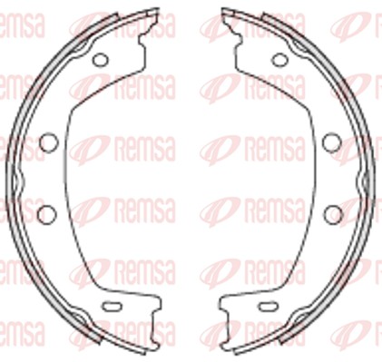 REMSA 4755.00 Brake Shoe, parking brake Rear Axle for LAND ROVER