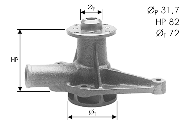 DOLZ A123 Pompa acqua-Pompa acqua-Ricambi Euro