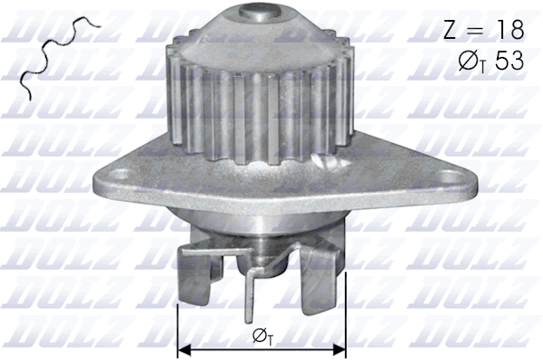 DOLZ C114 Pompa acqua-Pompa acqua-Ricambi Euro