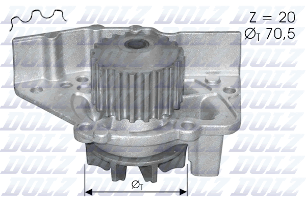 DOLZ C119 Pompa acqua