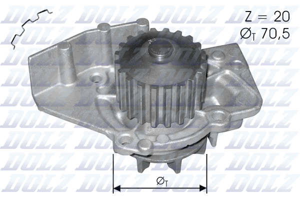 DOLZ C120 Pompa acqua