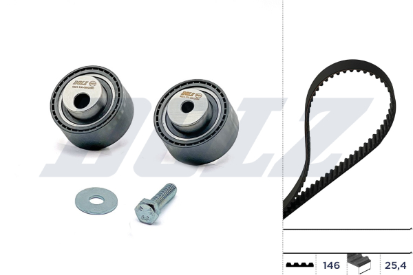 DOLZ SKD076 Σετ οδοντωτού ιμάντα for CITROËN FIAT LANCIA PEUGEOT
