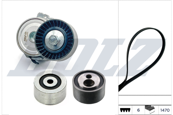 DOLZ SKD312A Σετ ιμάντων poly-V for CITROËN FIAT LANCIA PEUGEOT