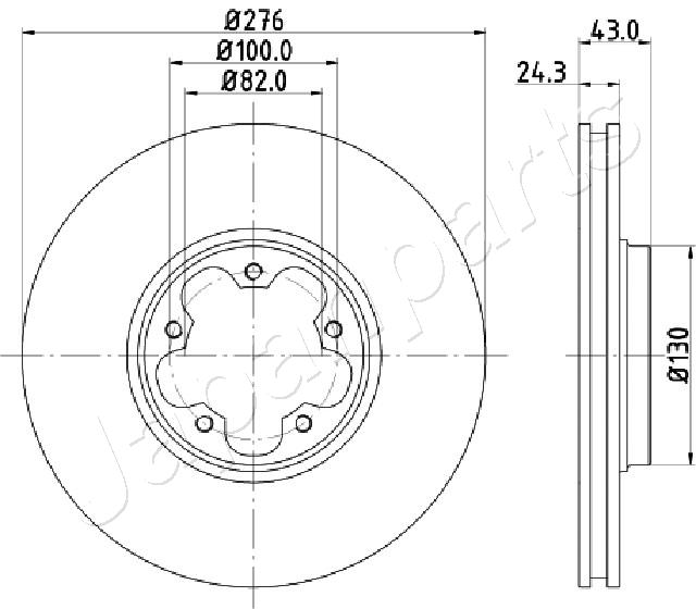 JAPANPARTS DI-0356 Brake Disc