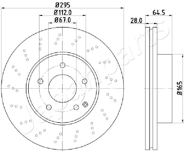 JAPANPARTS DI-0519 Brake Disc