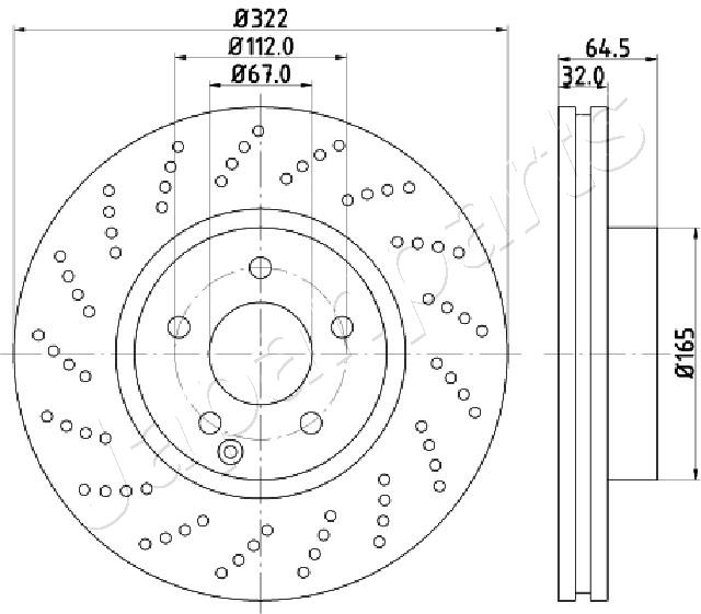 JAPANPARTS DI-0520 Brake Disc