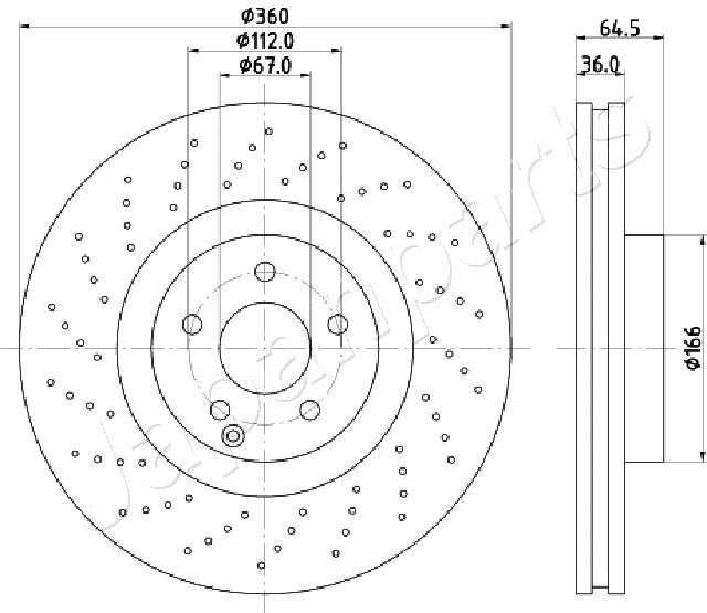 JAPANPARTS DI-0527 Brake Disc