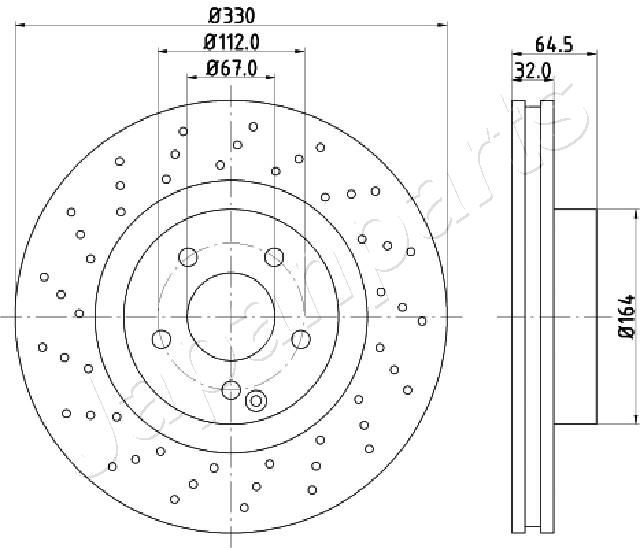 JAPANPARTS DI-0541 Brake Disc