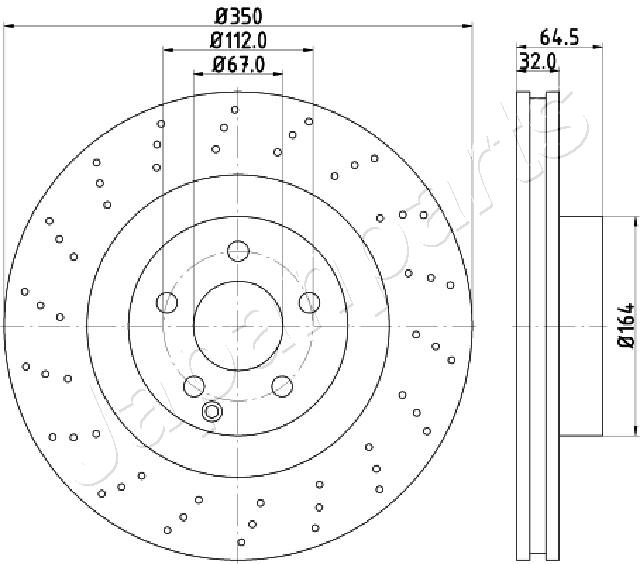 JAPANPARTS DI-0543 Brake Disc