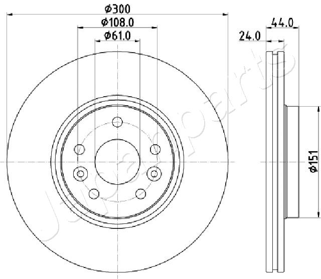 JAPANPARTS DI-0706 Brake Disc