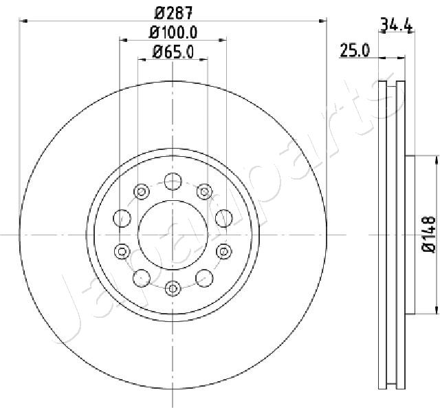 JAPANPARTS DI-0901 Brake Disc