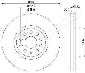 JAPANPARTS DI-0902 Brake Disc