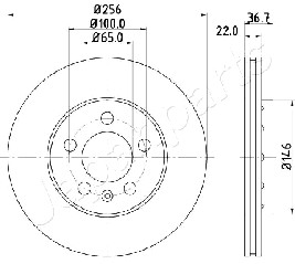 JAPANPARTS DI-0903 Brake Disc