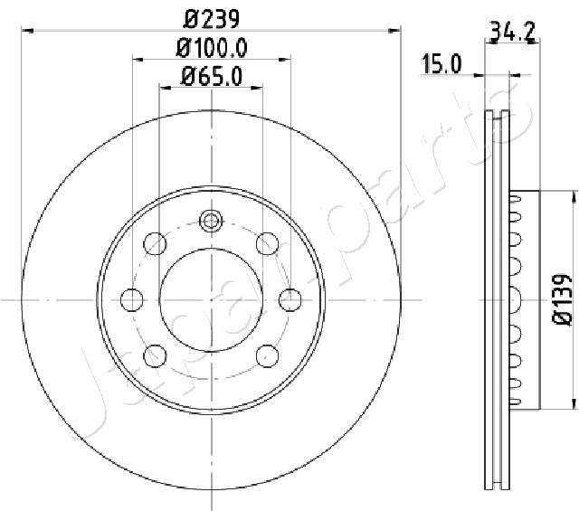 JAPANPARTS DI-0904 Brake Disc