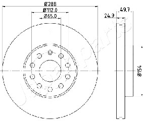 JAPANPARTS DI-0906 Brake Disc