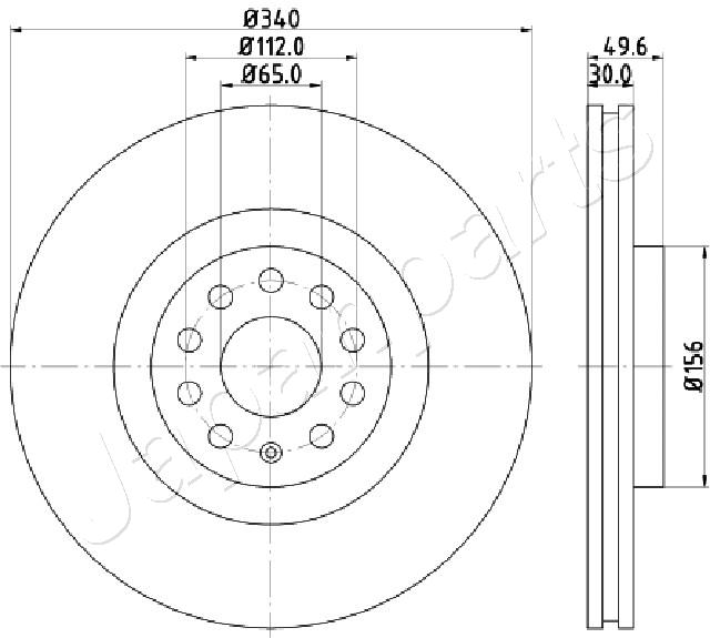 JAPANPARTS DI-0907 Brake Disc