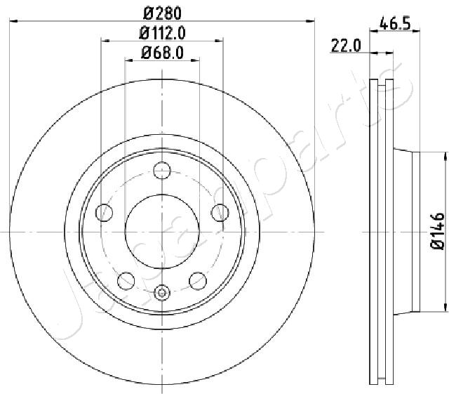 JAPANPARTS DI-0911 Brake Disc