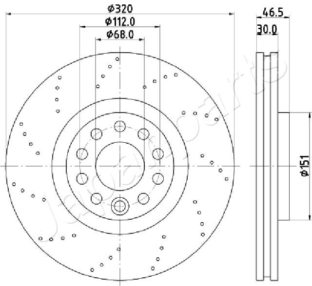 JAPANPARTS DI-0913 Brake Disc