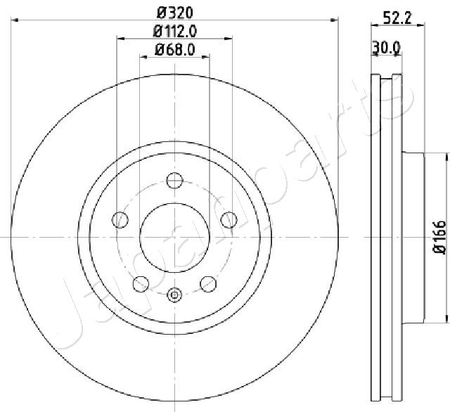 JAPANPARTS DI-0917 Brake Disc