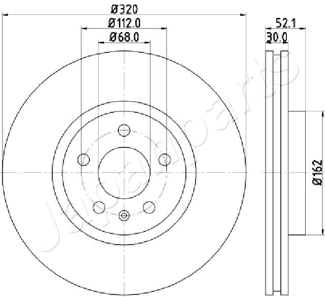 JAPANPARTS DI-0919 Brake Disc