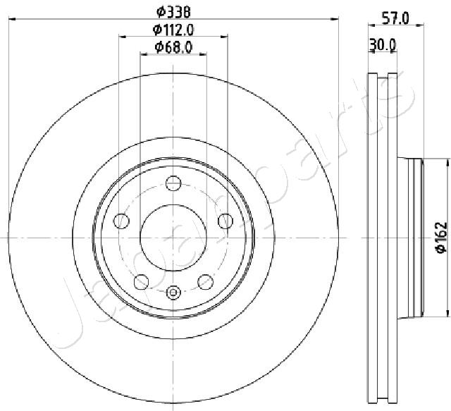 JAPANPARTS DI-0920 Brake Disc