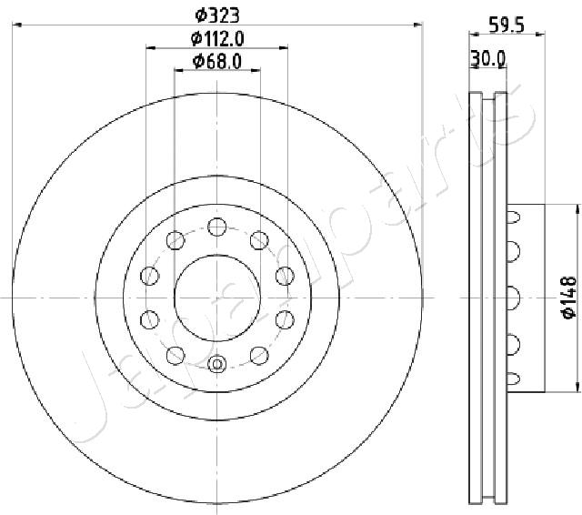 JAPANPARTS DI-0922 Brake Disc